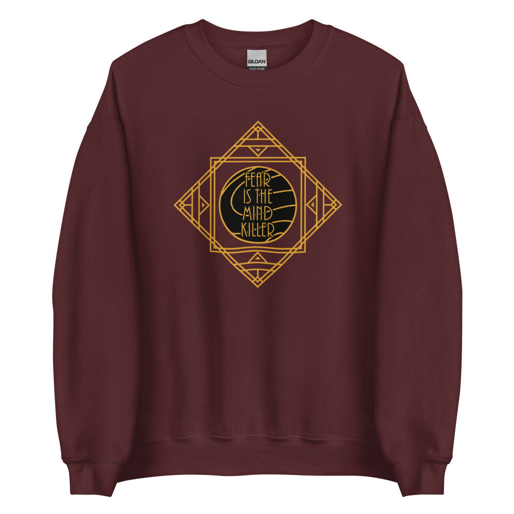Dune Fear Is The Mind Killer Sweatshirt - Maroon Color - https://ascensionemporium.net